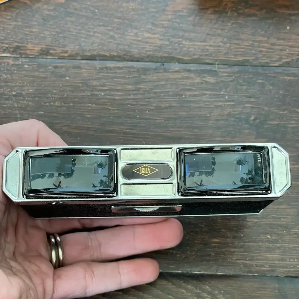 Vintage Opera Glasses ATCO 3x Coated Lens Japan with Box 1960s MCM Retro
